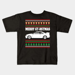 Nissan Skyline GT-R R33 Merry Gt-rstmas Kids T-Shirt